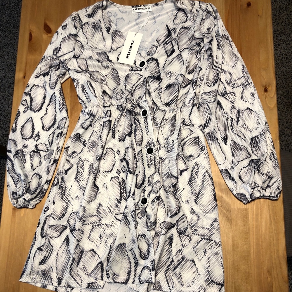 Snakeskin Pattern Dress